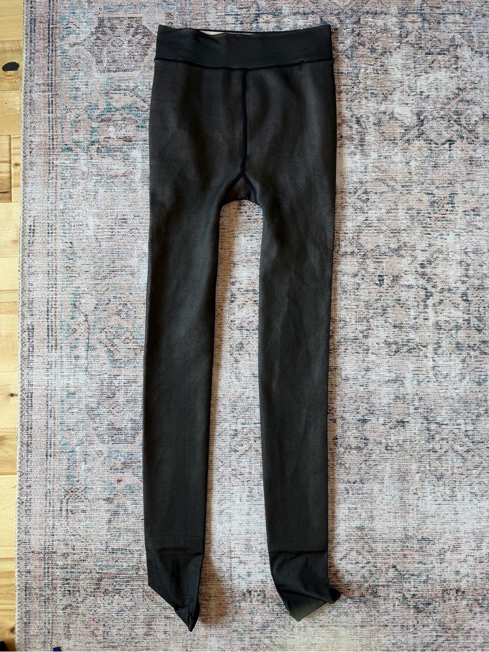 Women's Black Stretch Thermal Tights